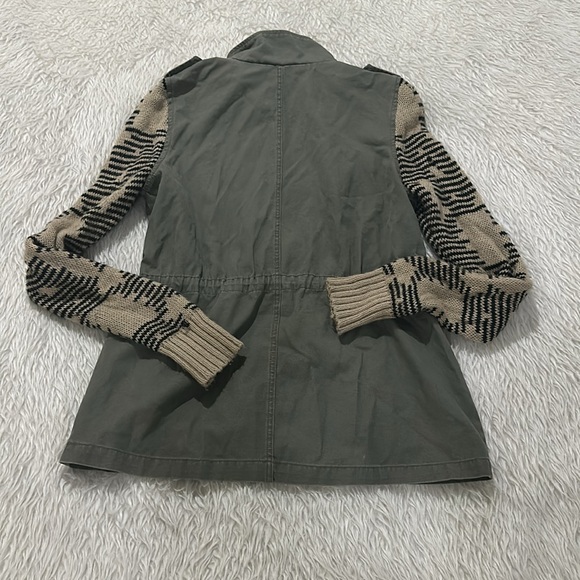The impeccable pig green army brown knit jacket size medium - Picture 8 of 8